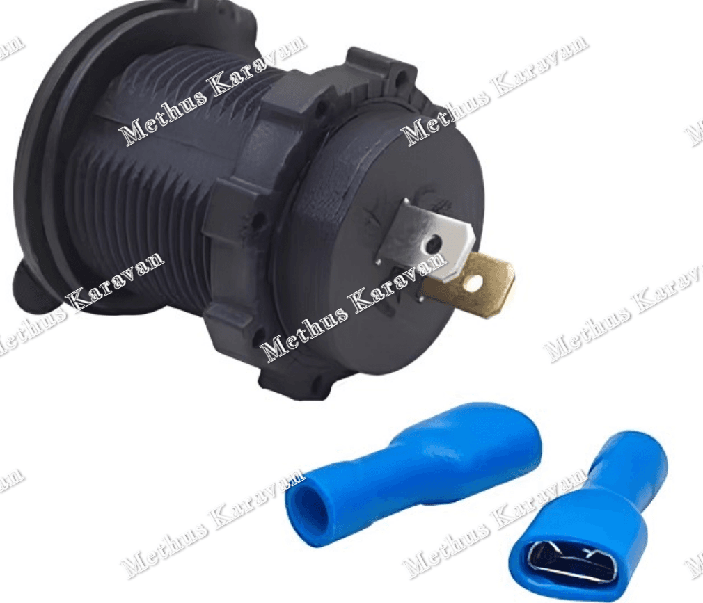 Methus Karavan 12V Siyah USB Şarj Soketi