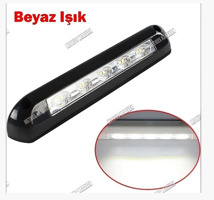 Methus Karavan Dış Aydınlatma 12/24V Siyah 24,1 cm