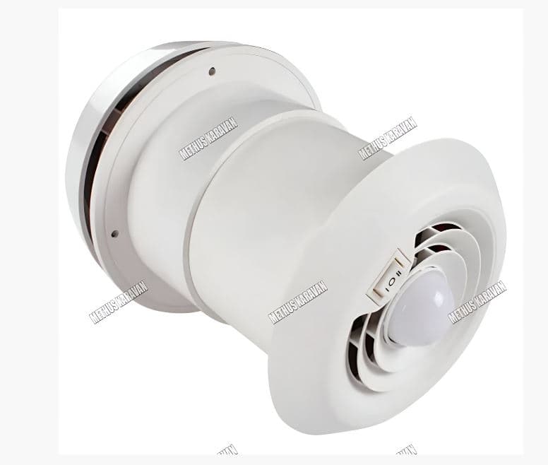 Methus Karavan 12V Işıklı Çift Fanlı Tuvalet Mantar Havalandırma