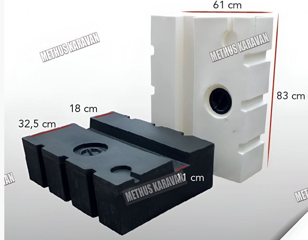 Methus Karavan 130lt PSA Grubu Beyaz Su Deposu