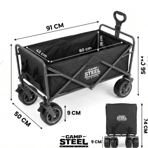 Camp Steel Katlanır Portatif Taşıma Aracı Büyük Boy