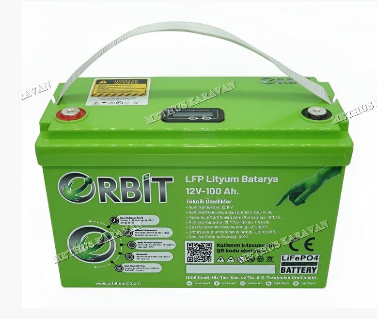 Orbit 12.8V 100Ah LiFePO4 Akü