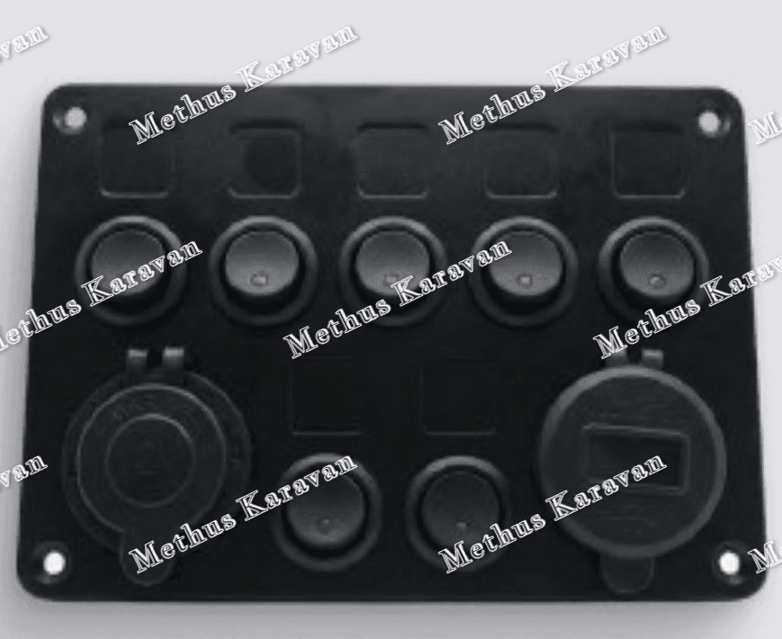 Methus Karavan 12/24V 7 Tuşlu Sigortalı Kontrol Paneli