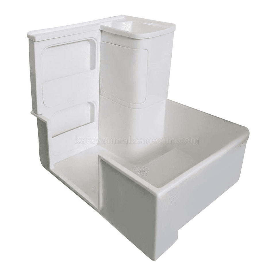 Methus Karavan Banyo Duş Teknesi Lavabo ve Dolap Set