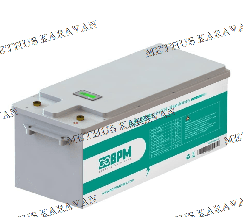 BPM 12.8V 200Ah Bluetoothlu LiFePO4 Lityum Akü