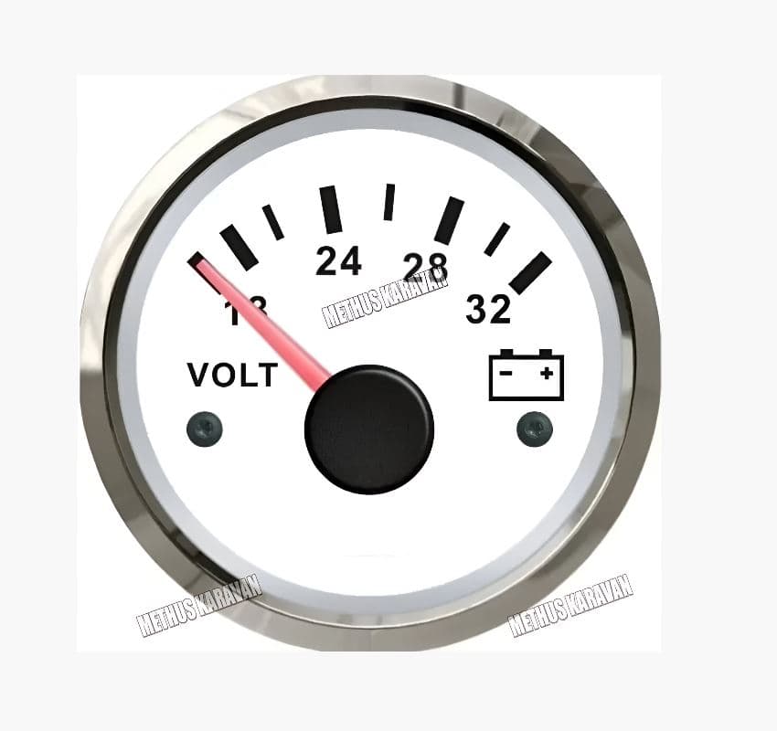 Methus Karavan 24V Mors Voltmetre Göstergesi 55 mm