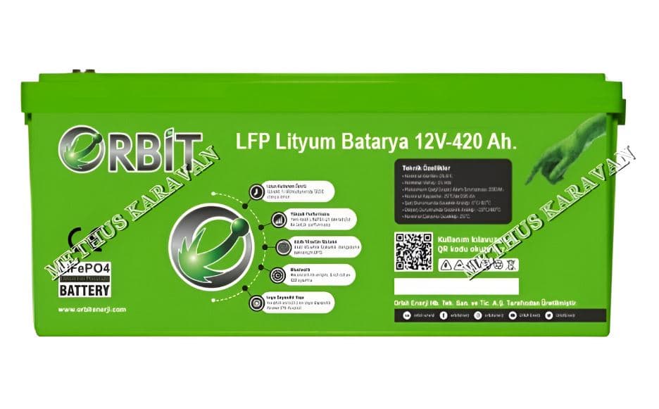 Orbit 12.8V 420Ah LiFePO4 Akü