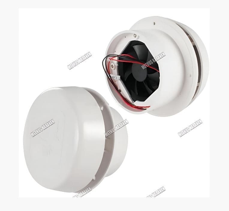 Methus Karavan 12V Işıklı Çift Fanlı Tuvalet Mantar Havalandırma