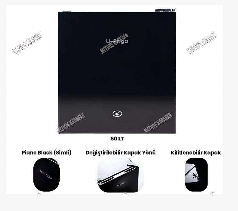 U Frigo 50 LT Limited Edition 12-24V Karavan Buzdolabı Siyah