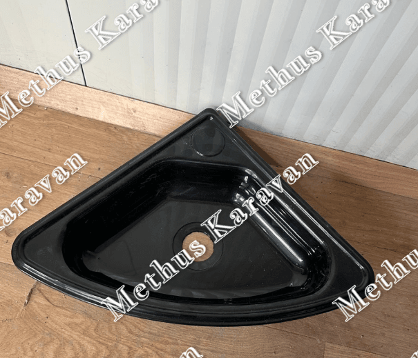 One Marine Abs Plastik Köşe Lavabo Siyah