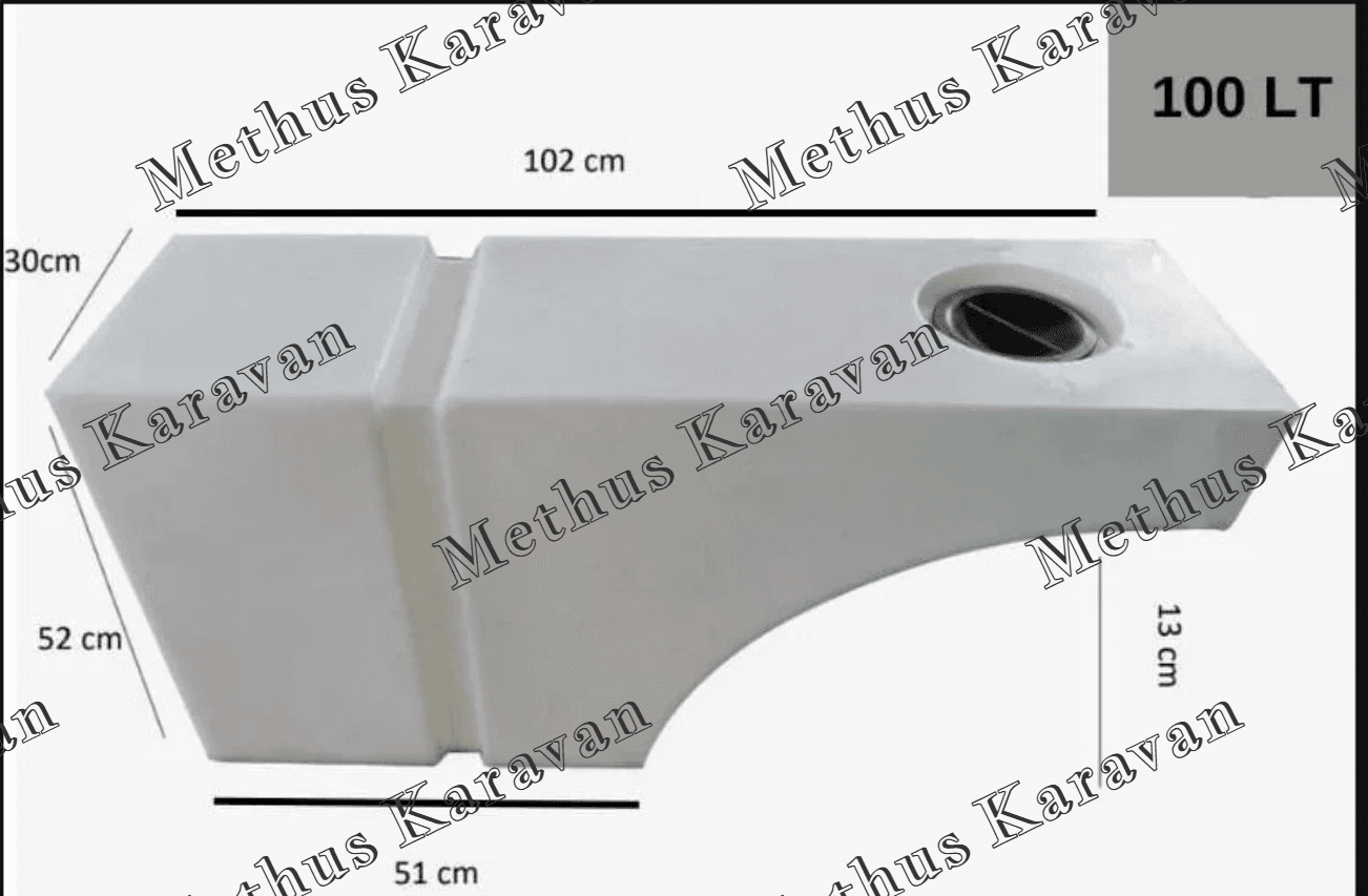 Methus Karavan Tekerlek Üstü 100 Lt Su Deposu