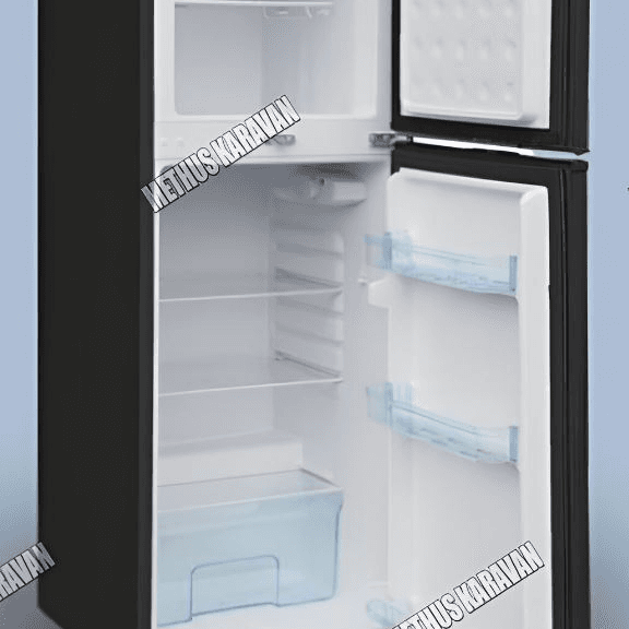 Coollife CM138 140 Litre Çift Kapılı Siyah Karavan Buzdolabı