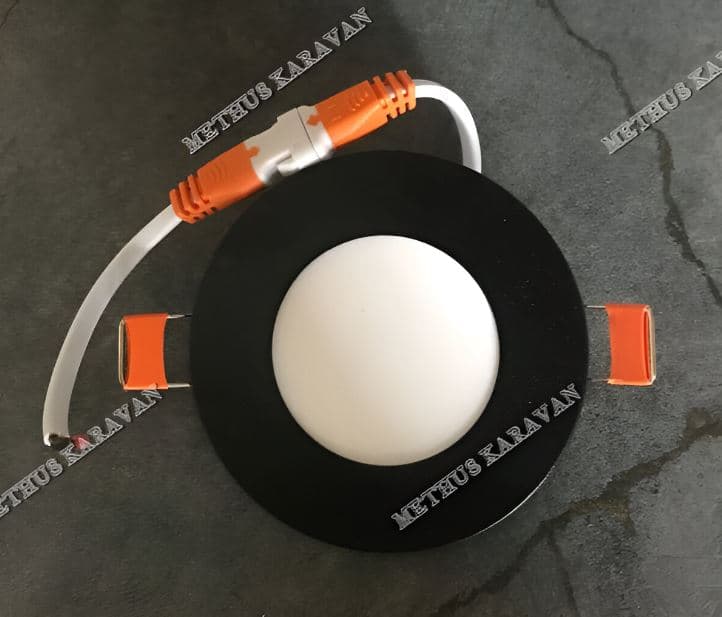 Bafra Siyah İç Mekan Aydınlatma Gün Işığı 8 cm