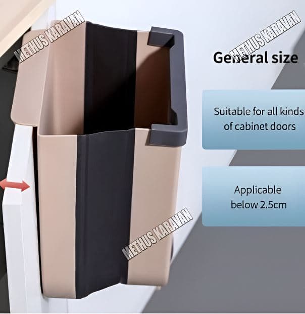 Revex Katlanır Tezgah Altı Kapak Askılı 7lt Çöp Kovası