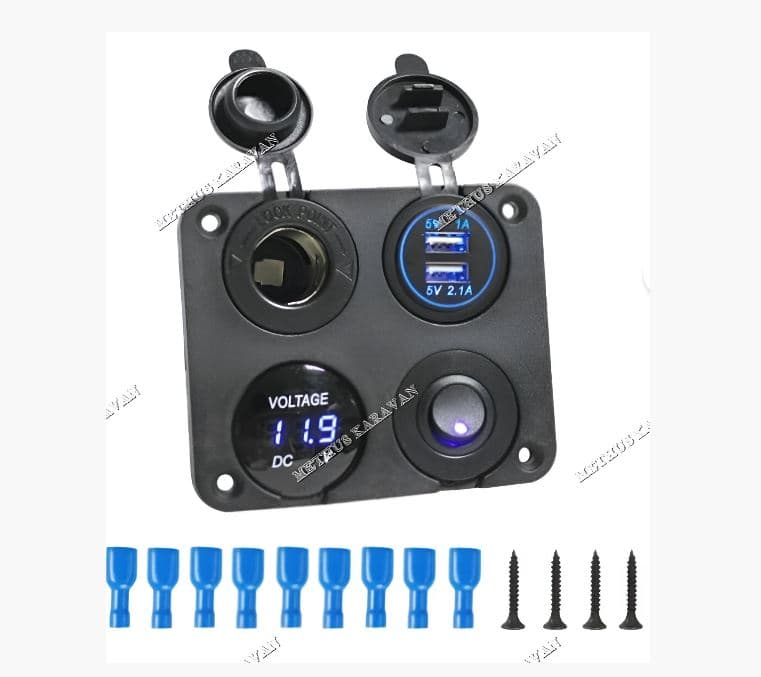 Methus Karavan 12V Kontrol Paneli